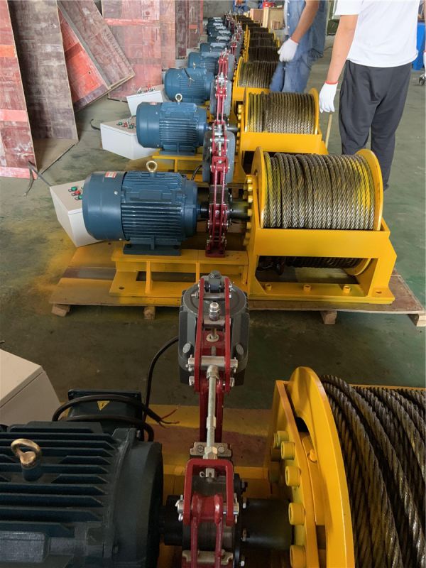 配套卷揚機用現場調試